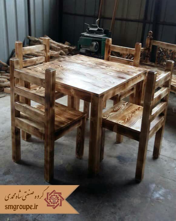 میز 4 نفره چوبی ناهارخوری